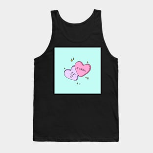 Candy Hearts - Cute Tank Top